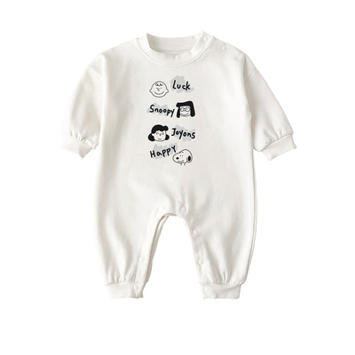 婴儿衣服冬装纯棉长袖加绒加厚潮