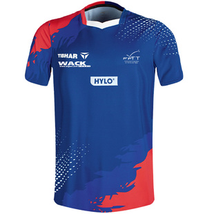 挺拔乒乓球服男款法国队同款速干吸汗专业训练服套装短袖运动衣