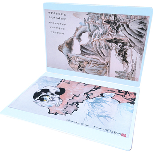 杜曼全脑记忆开发中国名画卡宝宝早教国画古迹建筑闪卡大全玩教具