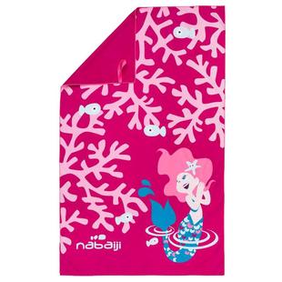 迪卡侬儿童速干吸水浴巾游泳毛巾卡通快干女宝宝沙滩游泳温泉KIDK