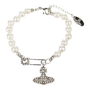 UNBEATNE土星珍珠别针手链女轻奢小众设计精致高级感2025新款手镯