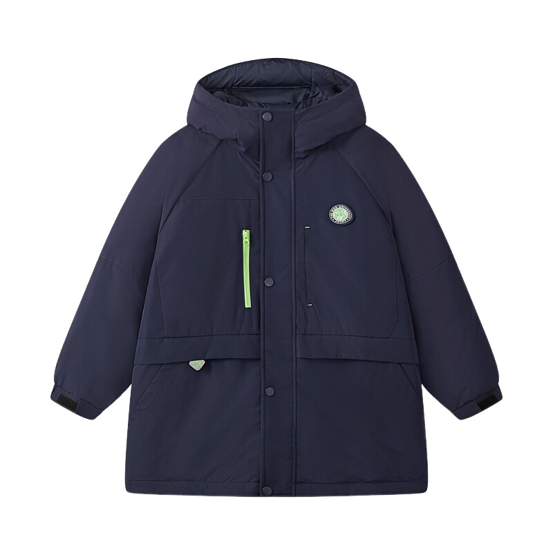 MQD马骑顿男童冬季连帽羽绒服