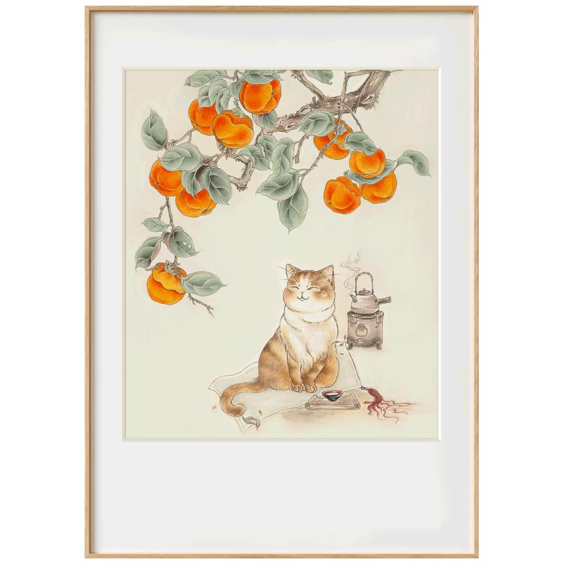 墙蛙新中式风入户玄关客厅装饰画