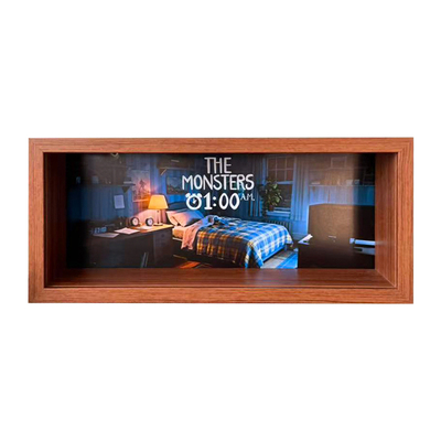 可壁挂抽拉展示盒适用泡泡玛特labubu凌晨一点the monsters相框