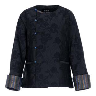 花木深复古提花棉服女冬装棉袄外套新中式圆领棉衣【明星同款店】