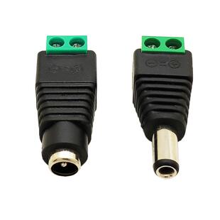 5个DC插头5.5*2.5母公头免焊接头19V24V电源插头85W公母座连接器