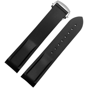 硅胶手表带 适用欧米茄海马男士宇宙海洋系列橡胶运动表带20 22mm