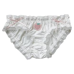 初恋桃屿~日系甜美白色内裤女薄款高颜值裤衩子女内穿三角裤
