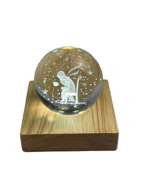 浪漫小王子水晶球生日礼物