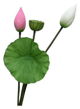 仿真荷花装饰假花造景摆件