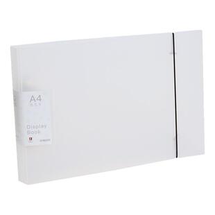 横式A4文件夹2孔活页夹A5/B5透明资料册A3/8K美术作品试卷收纳册