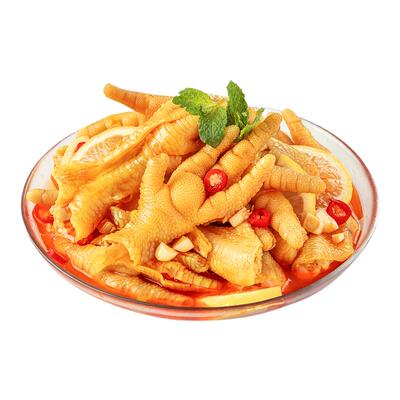 柠檬酸辣笋丝脱骨凤爪无骨鸡爪休闲零食≥50%固形物罐装内含汤汁d