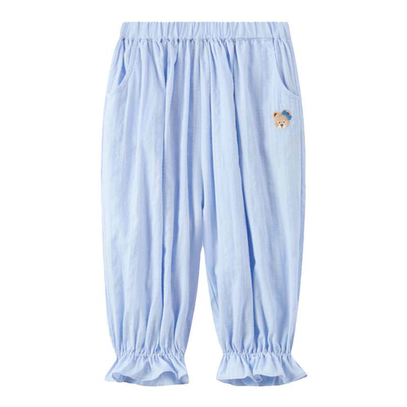 PawinPaw小熊童装女宝防蚊裤2026春夏纯棉