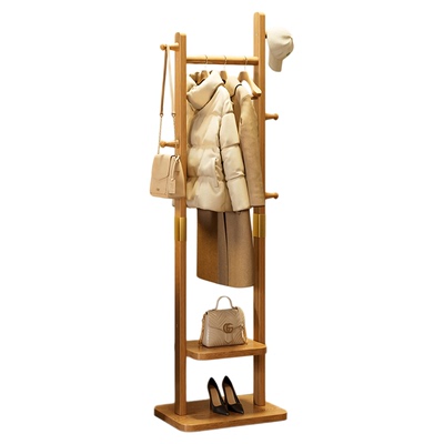 【进口实木】挂衣架立式衣帽架