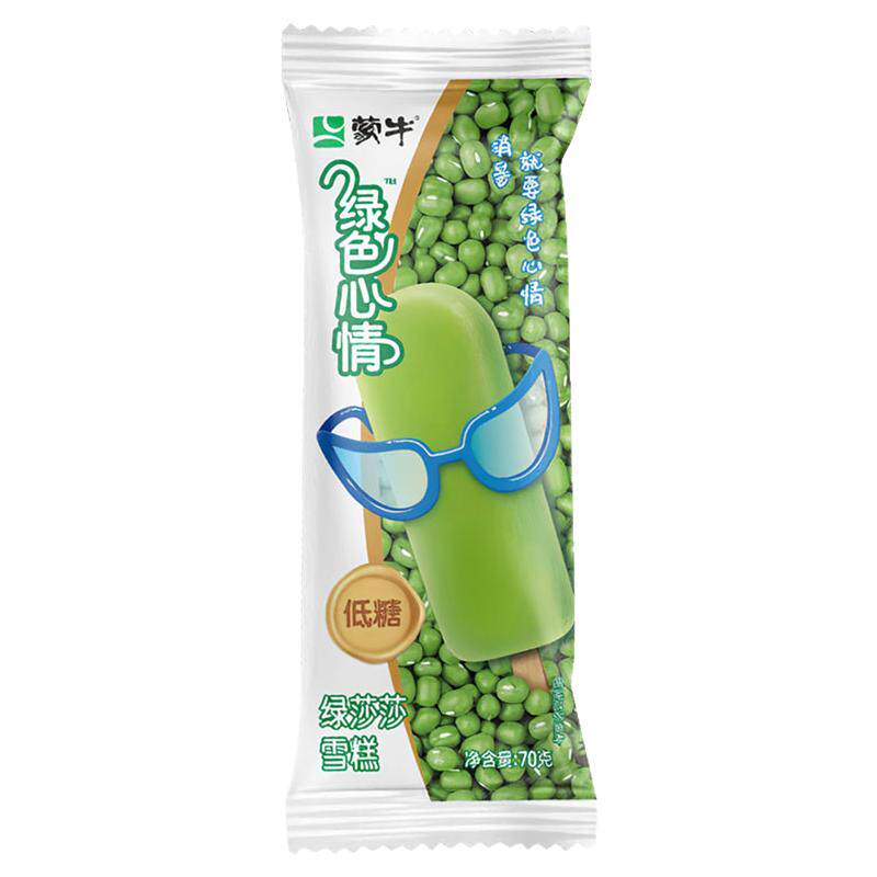 蒙牛绿色心情炼乳红豆雪糕冰淇淋冰淇淋/冻品