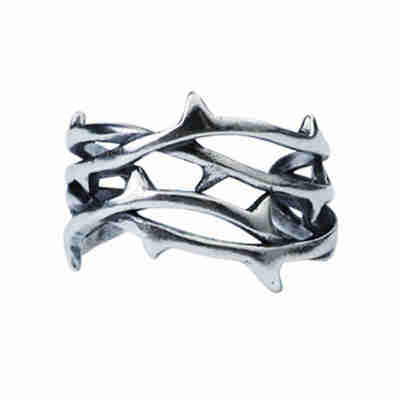 Yuki耳夹925纯银荆棘男女小众潮