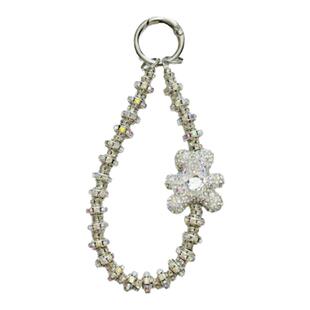 【高乐多】奢华手机挂绳水晶熊满钻手机链2024年新款带钻高端手腕壳链子手提挂链精致链条diy小香风挂件女