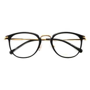 中金茶色眼镜框男女潮韩版复古可配镜片近视光学眼镜tr90眼镜框架