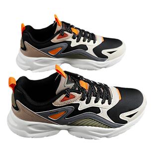 特步男鞋2026春季新款运动鞋皮面防水老爹鞋正品复古男士休闲鞋子