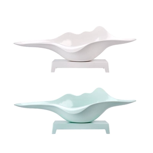 深蓝网红海鲜姿造日料三文鱼高档刺身摆盘盘子高端大冰盘肥牛餐具