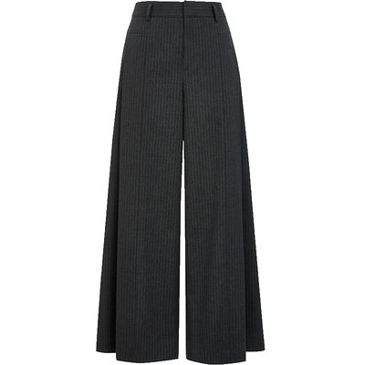 VeroModa腰带条纹休闲裤