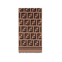 大ff字母围巾女冬季高版本仿羊绒加厚保暖