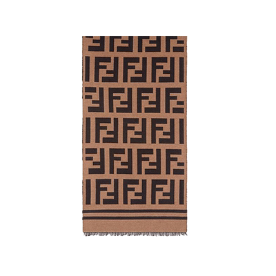 大ff字母围巾女冬季高版本仿羊绒加厚保暖