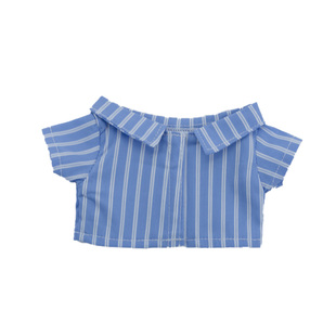 现货娃衣10cm20cm条纹衬衫棉花娃娃衣服15cm男娃女娃玩偶公仔衫衣