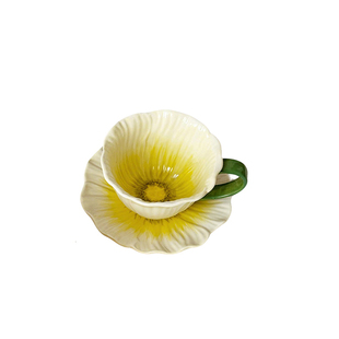 U Mi LIVING · 花海 | 咖啡杯碟喝咖啡下午茶设计感小众杯碟套装