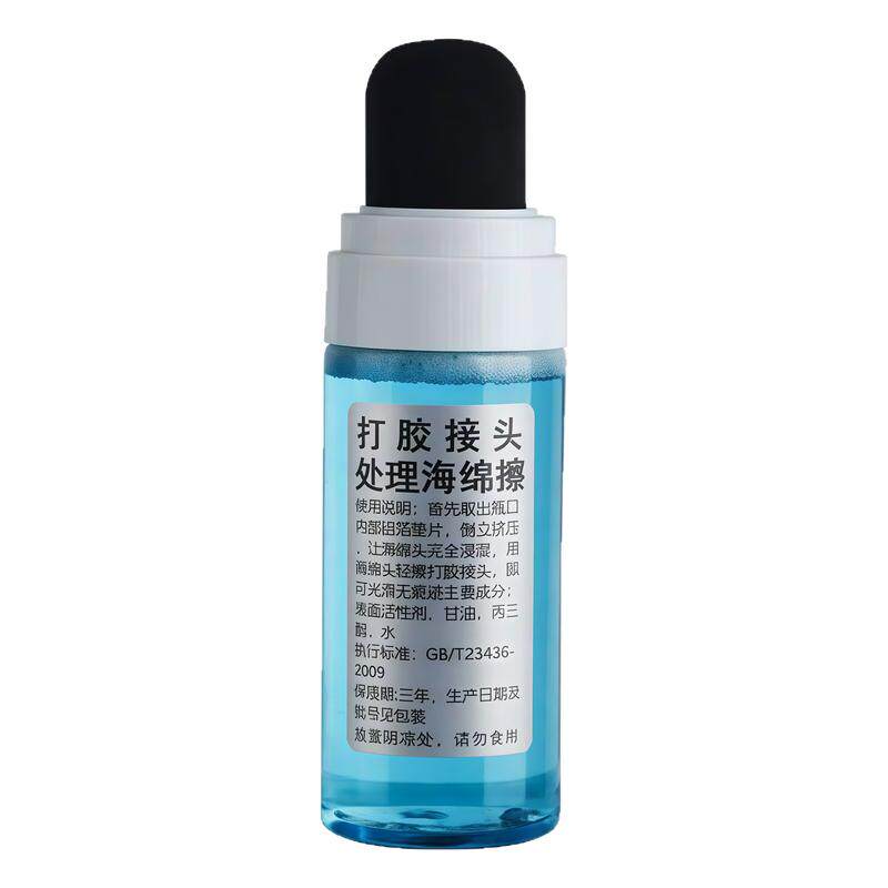 打玻璃胶接头海绵擦无痕修边