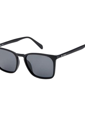 代购Fossil化石男士太阳镜防紫外线偏光灰镜片抗眩光矩形板材全