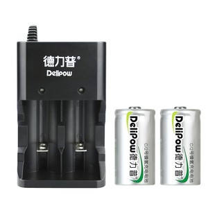 德力普1号充电电池燃气灶热水器通用充电器大一号D型可替1.5V锂电