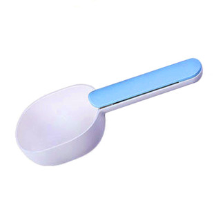 宠物猫粮狗粮勺子长柄可爱封口夹食物铲猫咪粮食袋夹子铲粮勺用品