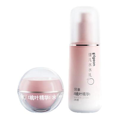 贝亲桃子水春夏舒缓爽身露婴儿宝宝桃叶液体爽身粉大容量旗舰店