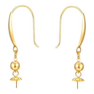 纯18k小叶片蜜蜡碧玉diy间隔珍珠