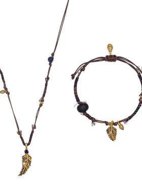 【度假风】摇曳棕榈多宝项链套装