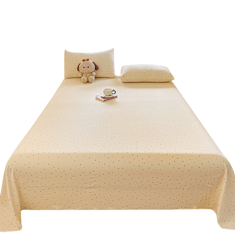 2025新款双层纱床单单件a类母婴级宿舍单人非全棉纯棉被单三件套2