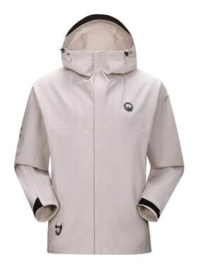 熊猫单层旅行登山服防水冲锋衣