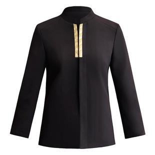 衣研堂高端餐饮服务员长袖服装酒楼宴会厅包厢服务员工作服秋冬装