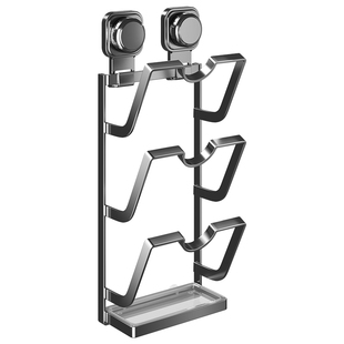 吸盘锅盖架免打孔壁挂厨房置物架多功能砧板菜板放置器多层收纳架