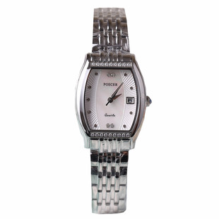 正品poscer宝时捷手表女表女士酒桶形石英表潮流防水保时捷8207