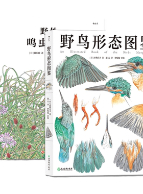 后浪正版现货 野鸟形态图鉴+鸣虫图鉴 2册套装 鸟类图鉴野生动物自然观察博物学生物科普书籍
