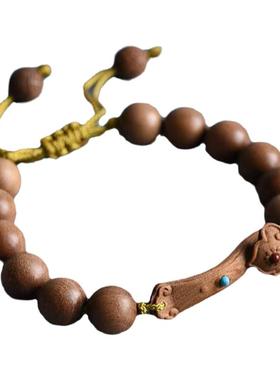 djy女士老山檀香如意名族风手链