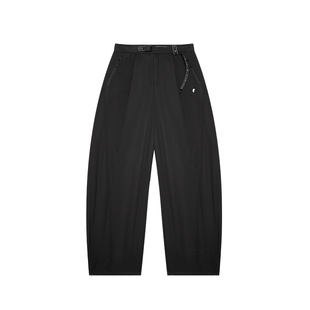 梭织锦纶面料 半圆原创设计女装[运动]2025冬轻户外休闲羽绒裤女