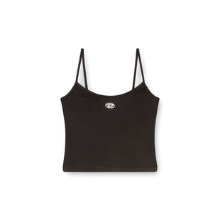 DIESEL女士OVAL D黑色吊带背心上衣A199110JMBA