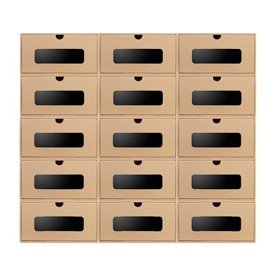 抽屉式三顾茅庐鞋盒透明车载鞋盒