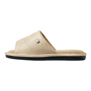 朴西丝竹亚麻拖鞋女款居家室内吸汗透气不臭脚四季通用拖鞋情侣