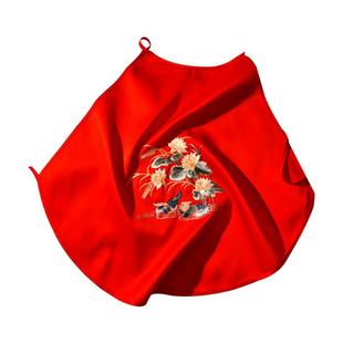 苏绣中国风鸳鸯红肚兜女性薄款刺绣吊带性感睡衣结婚复古成人内衣