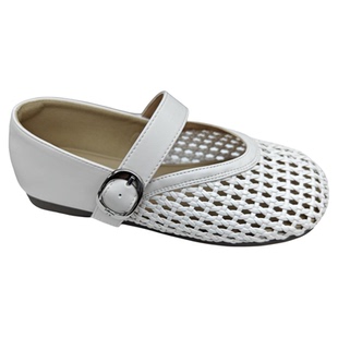 玛丽珍单鞋女鞋子2026新款平底软底单鞋网面镂空鞋编织渔网鞋凉鞋