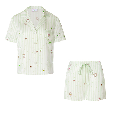 HelloKitty网球真丝睡衣短套装